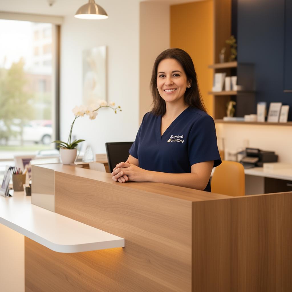 Modern dental practice reception